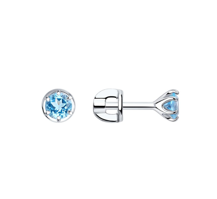 Серьги из&nbsp;серебра с&nbsp;фианитом