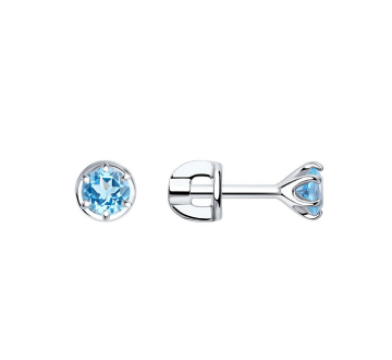 Серьги из&nbsp;серебра с&nbsp;фианитом