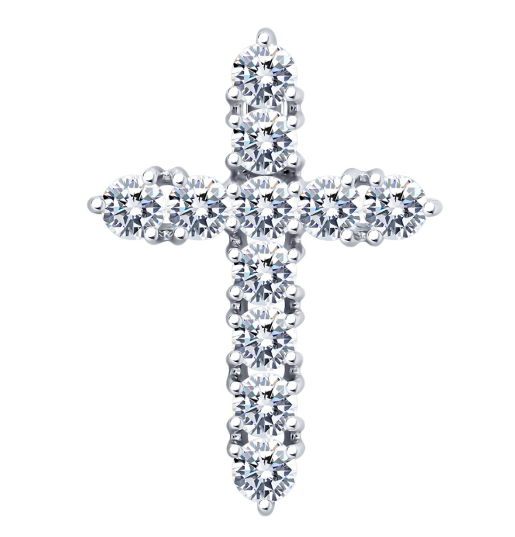 Серьги из&nbsp;серебра с&nbsp;фианитом
