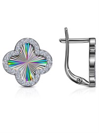 Серьги из&nbsp;серебра с&nbsp;фианитом