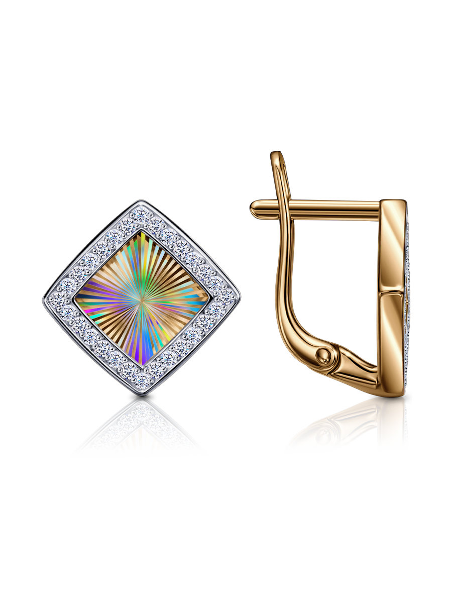 Серьги из&nbsp;серебра с&nbsp;фианитом