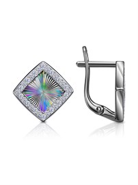Серьги из&nbsp;серебра с&nbsp;фианитом