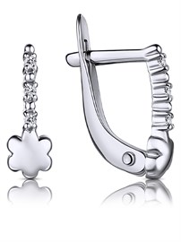 Серьги из&nbsp;серебра с&nbsp;фианитом