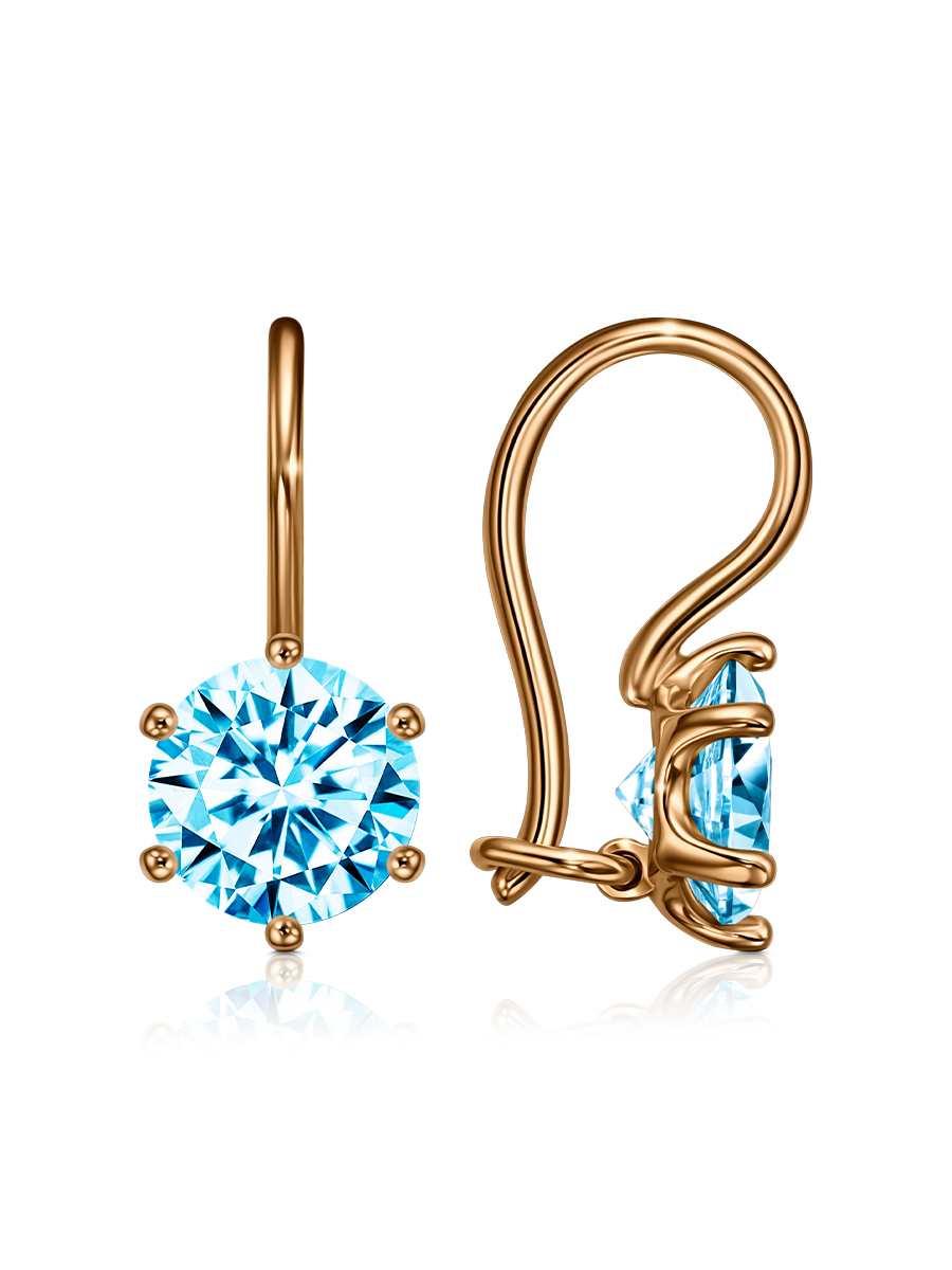 Серьги из&nbsp;серебра с&nbsp;фианитом