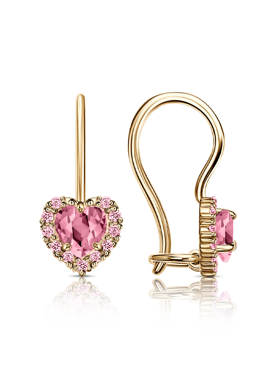 Серьги из&nbsp;серебра с&nbsp;фианитом