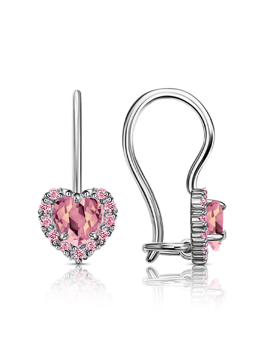 Серьги из&nbsp;серебра с&nbsp;фианитом