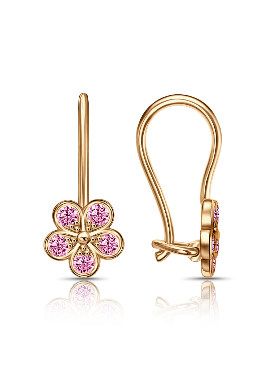Серьги из&nbsp;серебра с&nbsp;фианитом