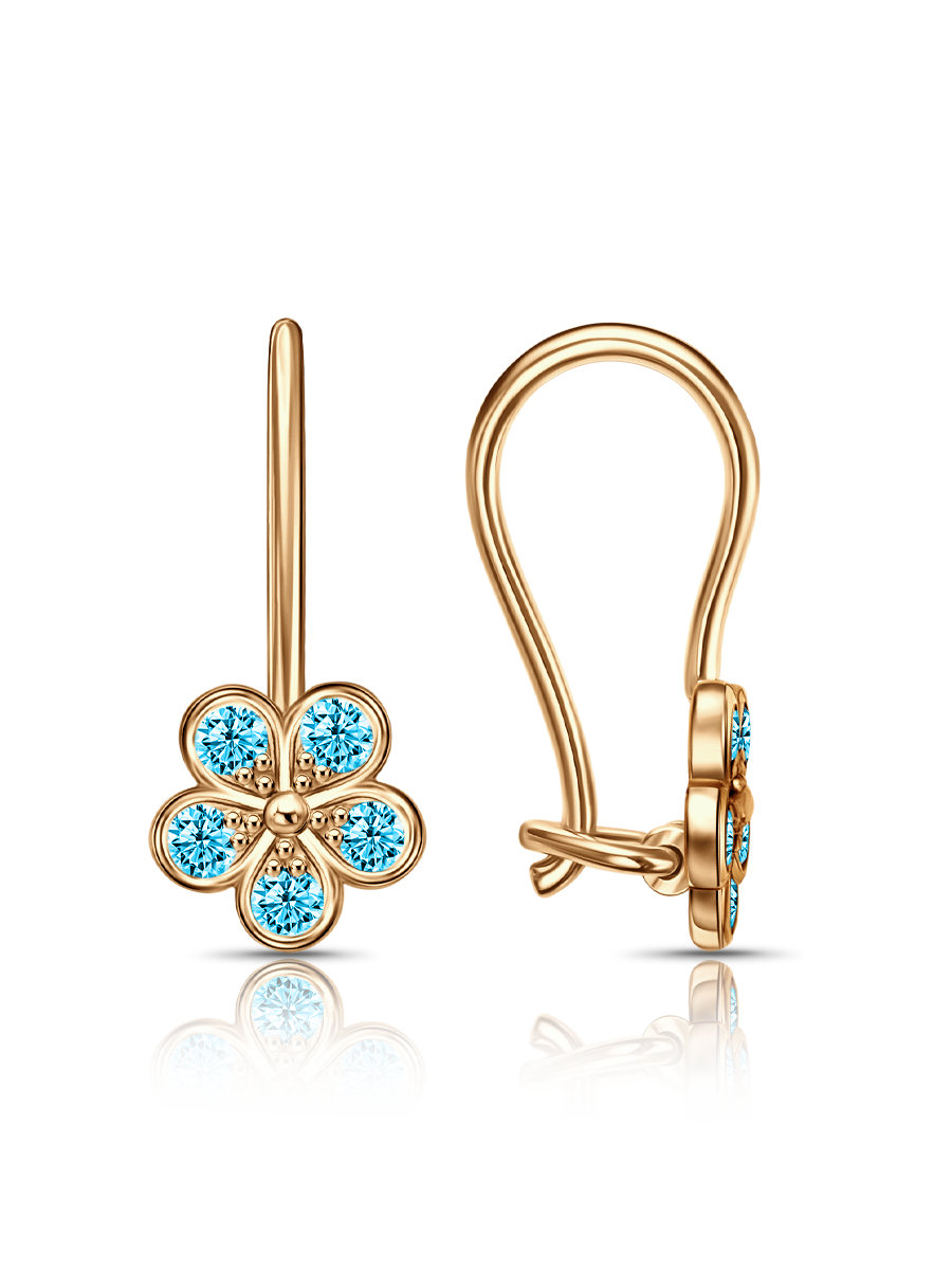 Серьги из&nbsp;серебра с&nbsp;фианитом
