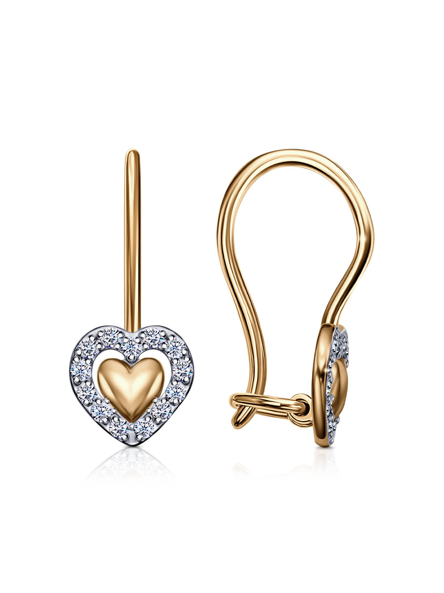 Серьги из&nbsp;серебра с&nbsp;фианитом