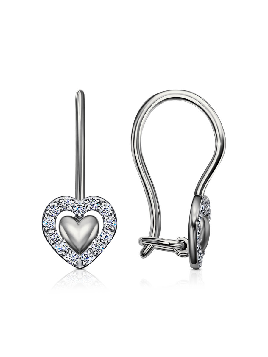 Серьги из&nbsp;серебра с&nbsp;фианитом