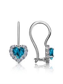 Серьги из&nbsp;серебра с&nbsp;фианитом