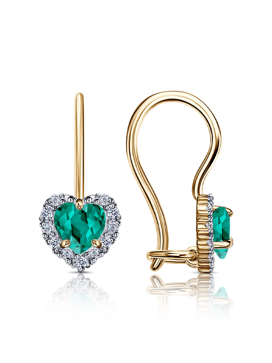 Серьги из&nbsp;серебра с&nbsp;фианитом
