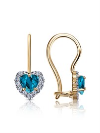 Серьги из&nbsp;серебра с&nbsp;фианитом