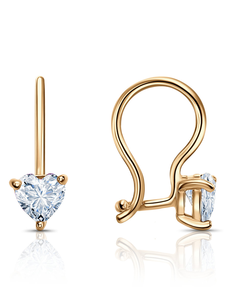 Серьги из&nbsp;серебра с&nbsp;фианитом