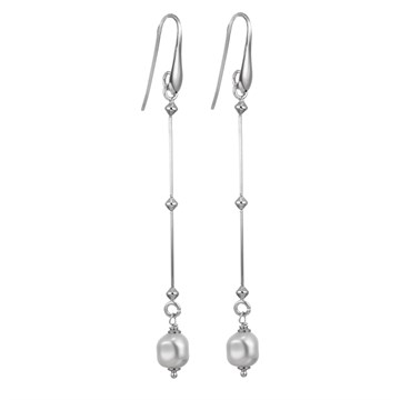 Серьги из&nbsp;серебра с&nbsp;жемчугом