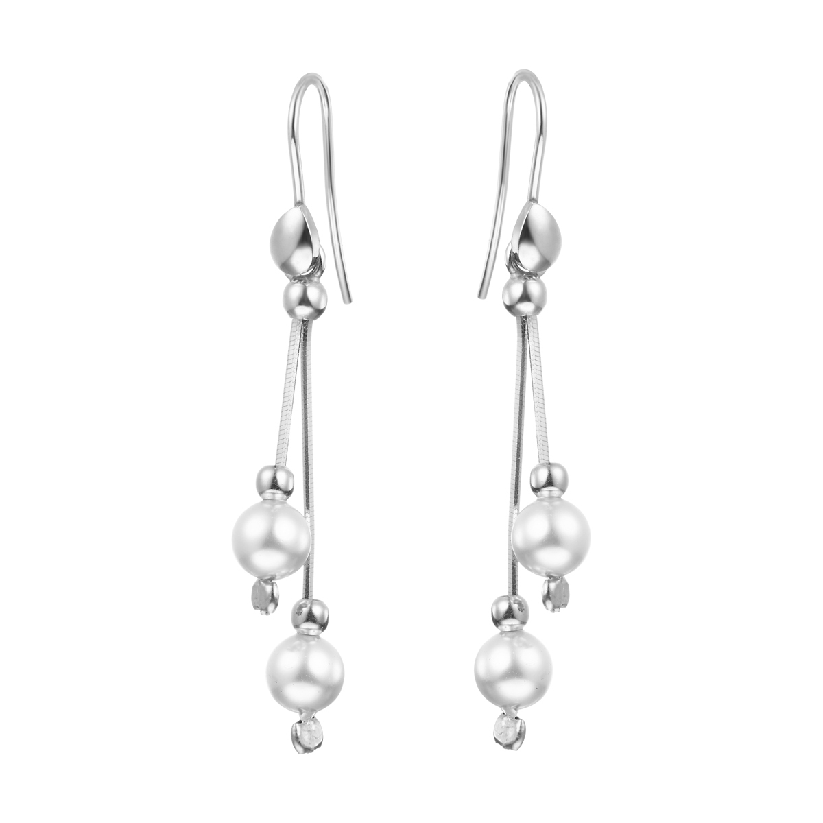 Серьги из&nbsp;серебра с&nbsp;жемчугом