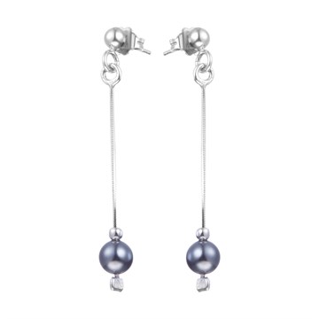 Серьги из&nbsp;серебра с&nbsp;жемчугом