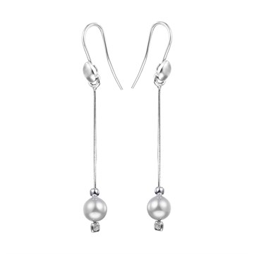 Серьги из&nbsp;серебра с&nbsp;жемчугом
