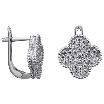 Серьги из&nbsp;серебра с&nbsp;цирконом