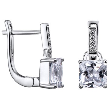 Серьги из&nbsp;серебра с&nbsp;цирконом