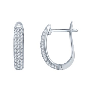 Серьги из&nbsp;серебра с&nbsp;фианитом
