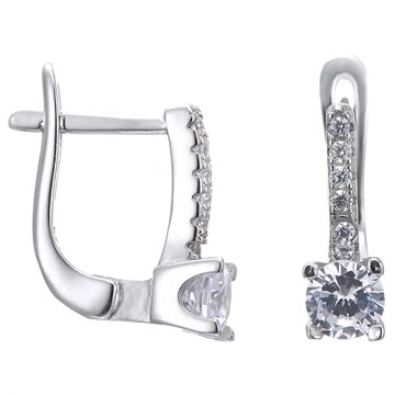 Серьги из&nbsp;серебра с&nbsp;цирконом