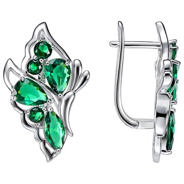 Серьги из&nbsp;серебра с&nbsp;Нанокристаллом