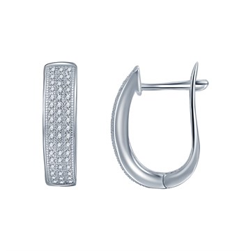 Серьги из&nbsp;серебра с&nbsp;цирконом