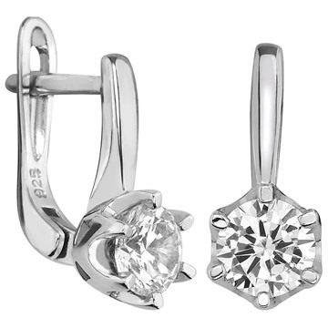 Серьги из&nbsp;серебра с&nbsp;цирконом