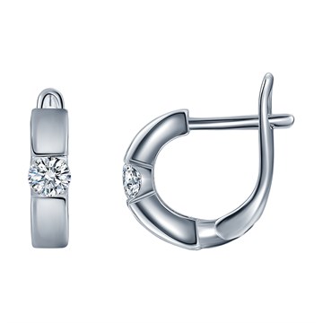 Серьги из&nbsp;серебра с&nbsp;цирконом