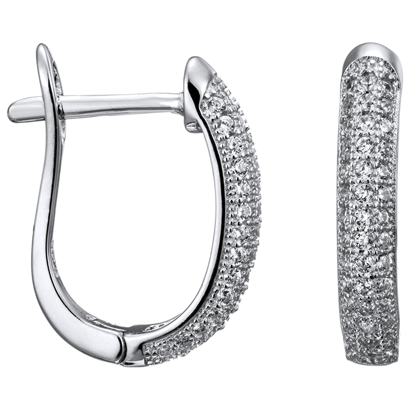 Серьги из&nbsp;серебра с&nbsp;цирконом