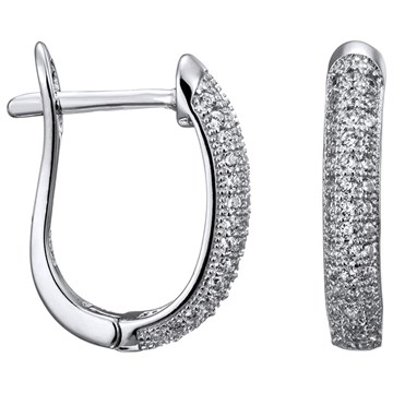 Серьги из&nbsp;серебра с&nbsp;цирконом