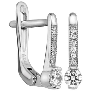Серьги из&nbsp;серебра с&nbsp;цирконом