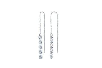 Серьги из&nbsp;серебра с&nbsp;фианитом