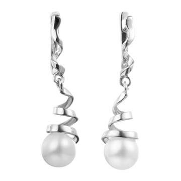 Серьги из&nbsp;серебра с&nbsp;жемчугом