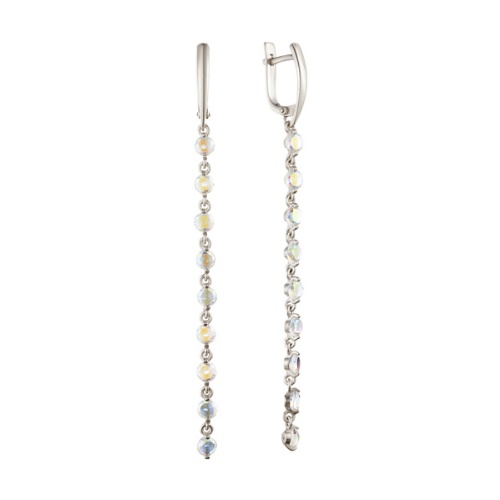 Серьги из&nbsp;серебра с&nbsp;фианитом
