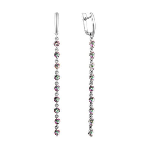 Серьги из&nbsp;серебра с&nbsp;фианитом