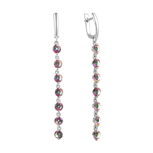 Серьги из&nbsp;серебра с&nbsp;фианитом