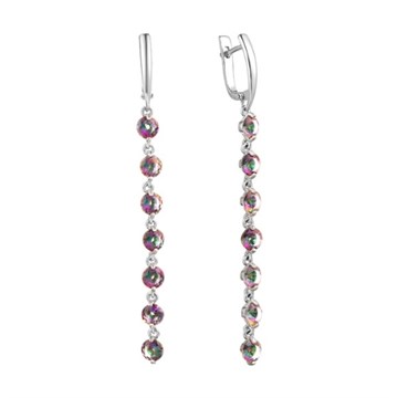 Серьги из&nbsp;серебра с&nbsp;фианитом
