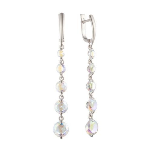 Серьги из&nbsp;серебра с&nbsp;фианитом