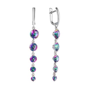 Серьги из&nbsp;серебра с&nbsp;фианитом