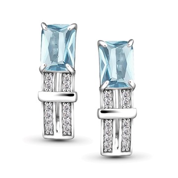 Серьги из&nbsp;серебра с&nbsp;топазом