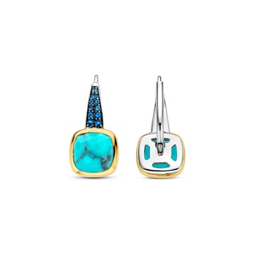 Серьги из&nbsp;серебра с&nbsp;фианитом и&nbsp;Бирюзой