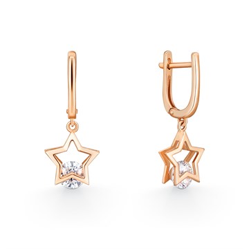 Серьги из&nbsp;золота с&nbsp;фианитом