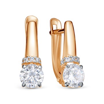 Серьги из&nbsp;золота с&nbsp;фианитом