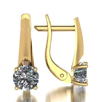 Серьги из&nbsp;золота с&nbsp;фианитом