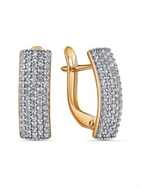 Серьги из&nbsp;золота с&nbsp;фианитом