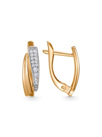 Серьги из&nbsp;золота с&nbsp;цирконом